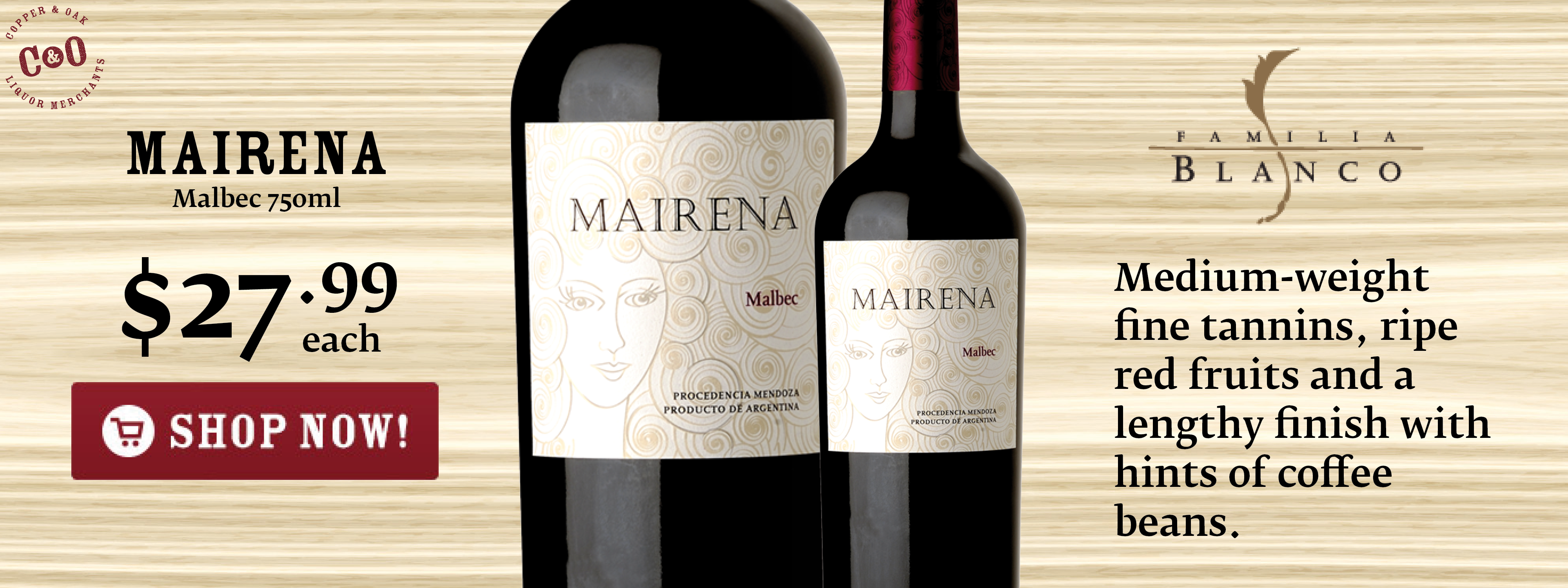 Copper & Oak Liquor Merchants Australia Wide Delivery