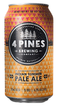 4 PINES INDIAN SUMMER PALE ALE CAN 375ML