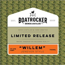 Boatrocker Distilling Willem Jenever Style Gin 700ml