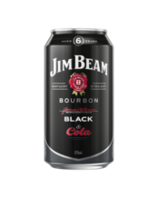 Jim Beam Black Extra Aged Bourbon & Cola Can 375ml