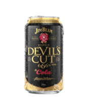 Jim Beam Bourbon Devils Cut & Cola Can 375ml