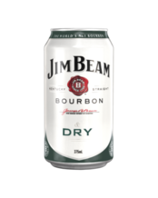 Jim Beam Bourbon & Dry Can 375ml