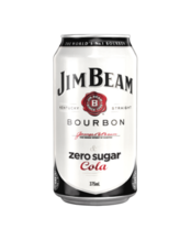 Jim Beam Bourbon & Zero Sugar Cola 4.8% 375ml